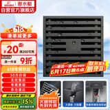 潜水艇（Submarine）MTK50-10黄铜镀镍枪灰色拉丝防臭地漏卫生间淋浴大排量地漏50管径