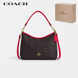 蔻驰（COACH）【品牌直供】女士LAUREL中号手提单肩斜挎包流浪包 人造革