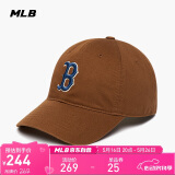 MLB帽子男女软顶棒球帽虞书欣明星同款运动鸭舌帽3ACP6601N-43BRD-F