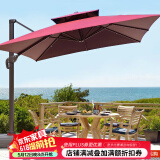 藤朝家具（Teng chao jia ju）藤朝户外遮阳伞庭院伞大太阳伞罗马伞室外露台花园摆摊户外伞 特卖款|2.5米+400斤水箱