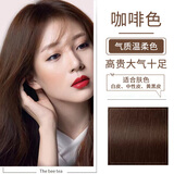 泡泡出彩染发膏植物流行色显白染发剂黑色男女纯遮盖白发时尚自己在家染发 咖啡色/（伦敦奶咖）可盖白发