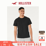 HOLLISTER24夏款经典小海鸥情侣基础款短袖T恤男装女装KI324-4042 黑色 S (175/92A)