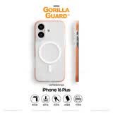 猩球卫士高级感防指纹适用Apple/苹果iPhone16Plus磁吸瓦楞手机壳超薄行李箱条纹保护套磨砂MagSafe外壳橙