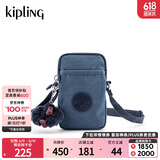 Kipling男女款新款迷你帆布包小包斜挎包时尚背包手机包生日送礼物|TALLY 暗夜灰M