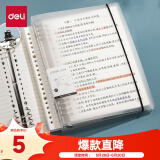 得力（deli）A5/60张活页本笔记本子可拆卸学生线圈本记事本大容量考研HA560白色横线