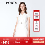 PORTS宝姿春夏女装假两件包臀连衣裙ALM8D180KWB008 奶白色-1 XS (2)