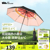 蕉下（beneunder）防紫外线三折双层黑胶晴雨伞防晒伞BM664嬉柚