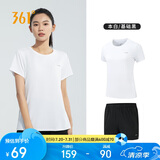 361°跑步运动套装女士夏季衣服新款休闲短袖短裤两件套662414001H-1