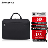 新秀丽手提电脑包14英寸单肩斜跨包 Samsonite苹果笔记本内胆包BP5黑色