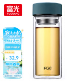 富光 男女士双层玻璃杯 高硼硅泡茶杯 茶水分离水杯带茶隔杯子500ml