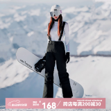 牧途雪（MUTUSNOW） 滑雪裤女单板双板韩国防风防水透气保暖护腰背带滑雪裤 1905女裤 1905女黑裤 XL