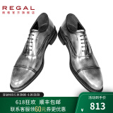 REGAL丽格T29B商务正装鞋三接头皮鞋牛津皮鞋男士皮鞋婚鞋固特异皮鞋男 GYJP(陨石灰色) 40