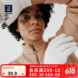 迪卡侬（DECATHLON）手套秋男女跑步健身骑行保暖触屏运动全指五指RUNC 白色 XL