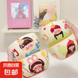 【摩登主妇同源】一家四口米饭碗亲子陶瓷餐具家用可爱卡通 一家四口饭碗-四个装