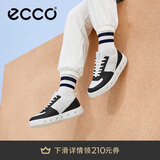 爱步（ECCO）厚底板鞋 百搭牛皮休闲鞋 街头720女鞋209713 黑色/白色36