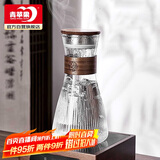 青苹果耐热玻璃水壶 新中式竖纹耐高温泡茶壶 防烫待客围炉煮茶壶 单壶
