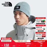 北面（The North Face） 针织帽中性款Logo Box舒适保暖24秋冬上新|3FJX 92O/灰色 OS/均码
