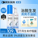 发迹生发喷雾5%米诺地尔酊90ml*2瓶男女士专用治脱发育发斑秃原液米洛地尔头发生发剂京东自营搽剂