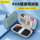 帝伊工坊移动固态硬盘收纳盒适用SanDisk闪迪E30/E60/E61/E62/E80/E81/E90优U盘数据线数码配件EVA收纳包