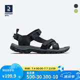 迪卡侬（DECATHLON）户外凉鞋男魔术贴运动鞋溯溪鞋沙滩鞋水鞋男QUS NH500 男款黑色 41