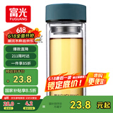 富光 男女士双层玻璃杯 高硼硅泡茶杯 茶水分离水杯带茶隔杯子500ml