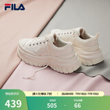 斐乐（FILA）女鞋帆布鞋LAVA胖胖底厚高底增鞋板鞋帆布鞋休闲鞋 奶白-GD 37.5