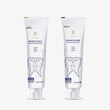 婧氏聚米婧氏草本牙膏早晚套装亮白修护多重呵护薄荷口气清新2支 婧氏牙膏早150g+晚150g