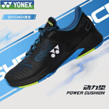 YONEX尤尼克斯羽毛球鞋yy男女款网羽鞋宽楦动力垫碳板缓震TS2W 黑蓝 37