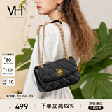 VANESSA HOGAN VH女包茵然软包系列复古太阳神斜挎包菱格链条腋下包小众单肩包