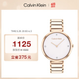 凯文克莱（Calvin Klein）CK手表简约款钢带石英女表女神节礼物女25200135