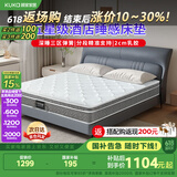 顾家家居 软硬两用床垫2cm天然乳胶三区整网独立弹簧席梦思1.8米 M1016