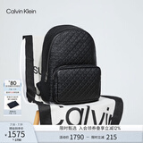 Calvin KleinJeans男士校园风满版压印字母拉链ck大容量双肩包节日礼物HH2622