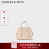 CHARLES&KEITH插带兔耳托特包手提斜挎包婚包包女包生日520礼物CK2-50781362 Nude肉色 M