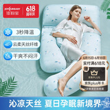 佳韵宝（Joyourbaby）孕妇枕护腰侧睡枕u型孕妇抱枕多功能孕妇睡觉神器凉感莱赛尔款