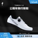 SPECIALIZED闪电 TORCH 1.0 入门款 男/女式公路自行车骑行锁鞋透气舒适 白色 41