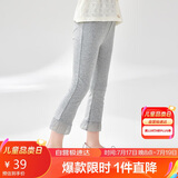 笛莎（DEESHA）笛莎童装女童休闲裤2024夏季女童脚口花边喇叭打底裤