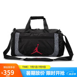 耐克NIKE单肩包中性旅行包桶包JORDAN休闲包FB1757-010正黑中