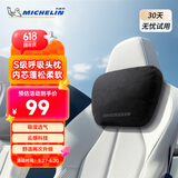 米其林（MICHELIN）奔驰迈巴赫汽车头枕 车用颈枕靠枕头枕腰靠垫靠背腰托 经典黑*2