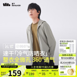 蕉下（beneunder）防晒衣男薄外套防紫外线透气户外钓鱼休闲高弹夏AS10524灰XL