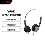 雪漫天Wind复古小型有线头戴大耳 黑色