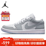 耐克NIKE情人节礼物 男女同款小迪奥JORDAN 1运动鞋DC0774-105白灰38