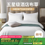 艾薇亲肤五星级酒店宾馆专用纯白色民宿被套枕套床单1.5m/1.8m四件套