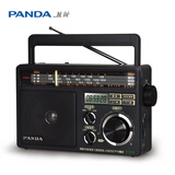 熊猫（panda）T-09 老传统大台式桌面全波段（USB SD TF卡)老人插卡音响半导体干电池交直流电收音机 