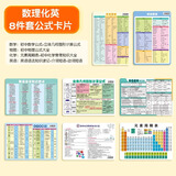六品堂初中化学元素周期表公式卡片初三九年级数学物理英语知识点大全