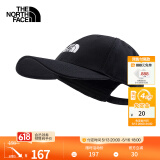 北面（The North Face）北面运动帽鸭舌帽中性款户外舒适遮阳25新品|4VSV KY4/黑色 OS/均码/57.8cm