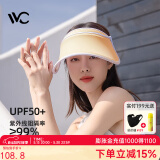 VVC成毅同款遮阳帽夏季男女户外骑行太阳帽女神帽遮脸防紫外线防晒帽 【青春款】日光橙 可调节