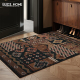 布迪思入户门地垫进户门口垫子可裁剪耐脏蹭灰防滑中古风脚垫60*40CM