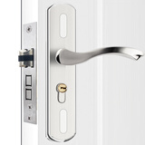 虎顿（HOTUN）卧室门锁室内不锈钢门锁通用型房门房间锁具门把手木门套装执手老式手柄KTS04-145B