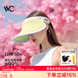 VVC成毅同款遮阳帽夏季男女户外骑行太阳帽女神帽遮脸防紫外线防晒帽 【青春款】樱草黄 可调节