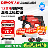 大有（Devon）20V锂电锤充电电锤两用电镐冲击钻混凝土工业级DRH单电5.0